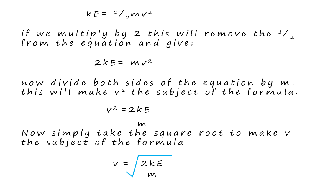 formula to calculate the velocity of an ion in a TOF mass spectrometer